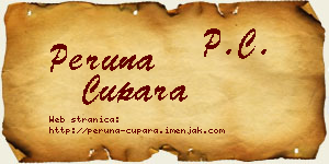 Peruna Cupara vizit kartica